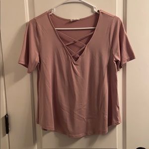 Mauve Short Sleeve Top